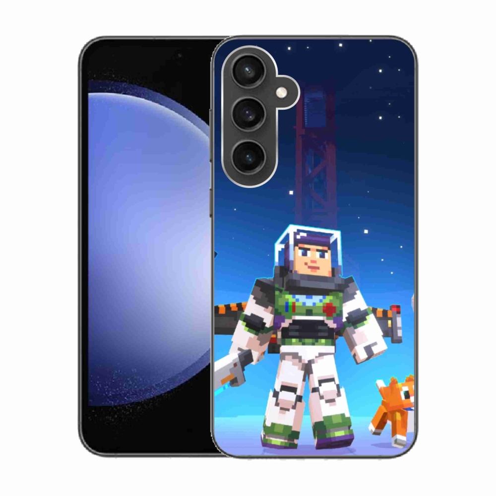 Gélový kryt mmCase na Samsung Galaxy S23 FE - minecraft 2