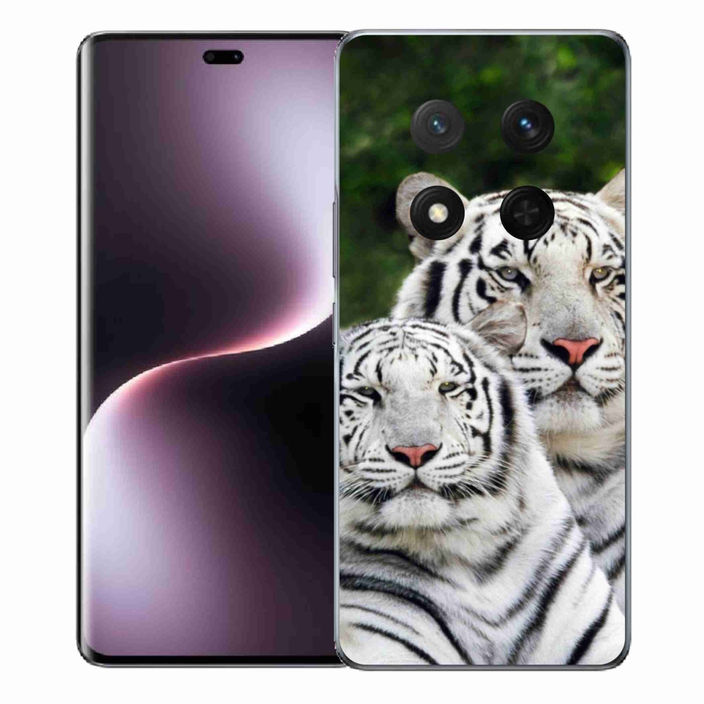 Gélový kryt mmCase na Honor Magic 7 Lite 5G - bieli tigre