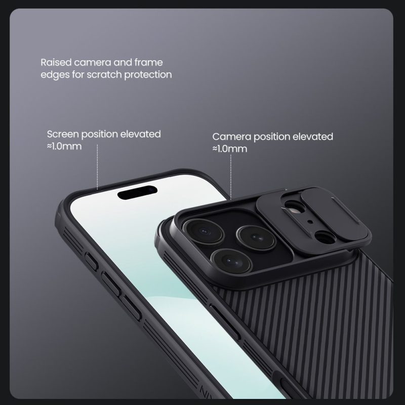 Nillkin CamShield PRO Zadný kryt pre Apple iPhone 17 Pro Black