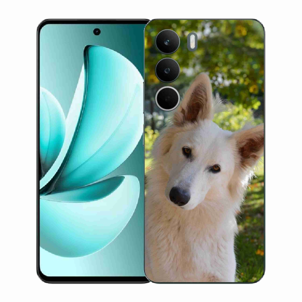 Gélový kryt mmCase na Realme C71 - biely švajčiarsky ovčiak 1