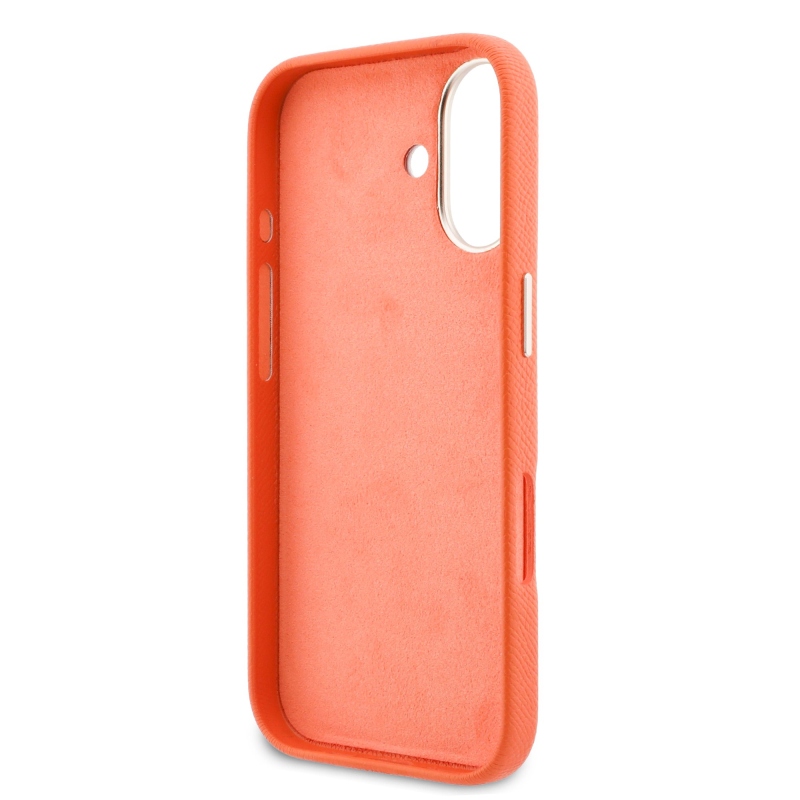 Zadný kryt s logom Guess PU Resin pre iPhone 17 Orange