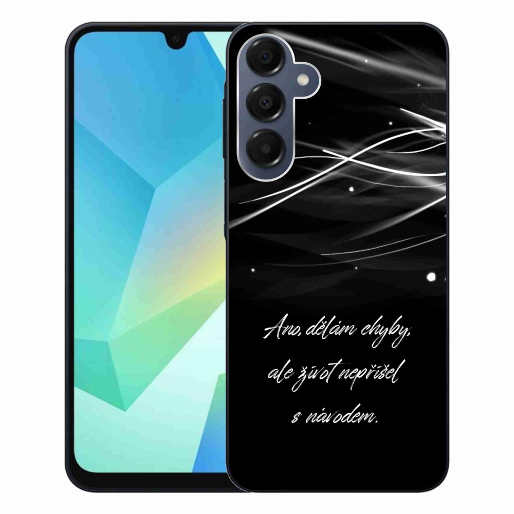 Gélový kryt mmCase na Samsung Galaxy A16 4G/5G - citát čierne pozadie