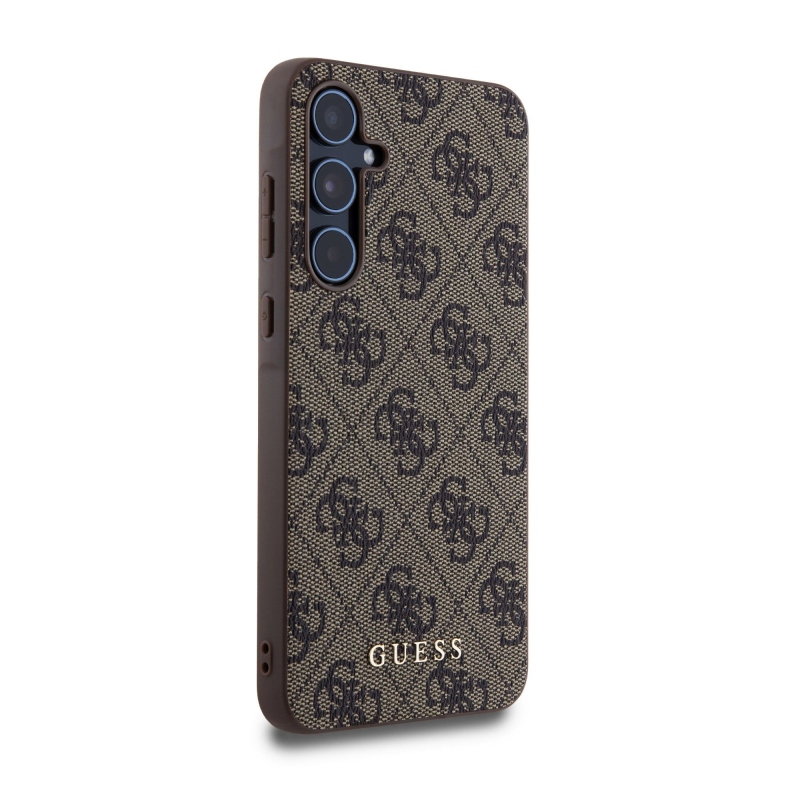 Guess 4G Zadný Kryt pre Samsung Galaxy A55 5G Brown