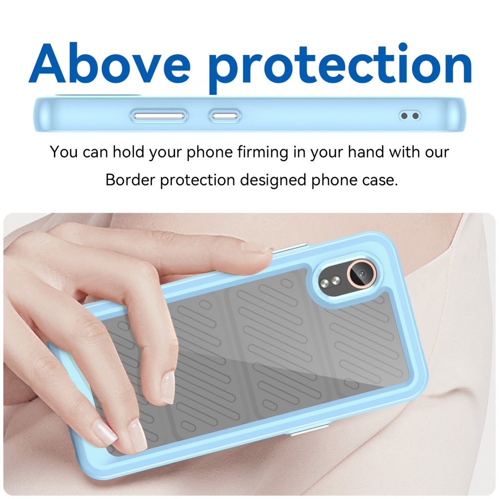 Gélový obal s pevným chrbtom na Samsung Galaxy Xcover 7 - modrý