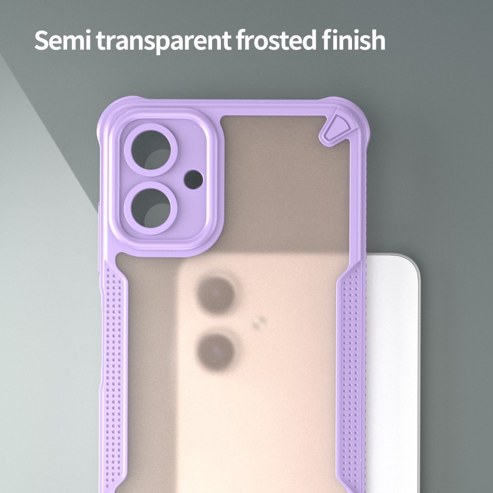 Frosted odolný kryt na Samsung Galaxy A06 4G - fialový