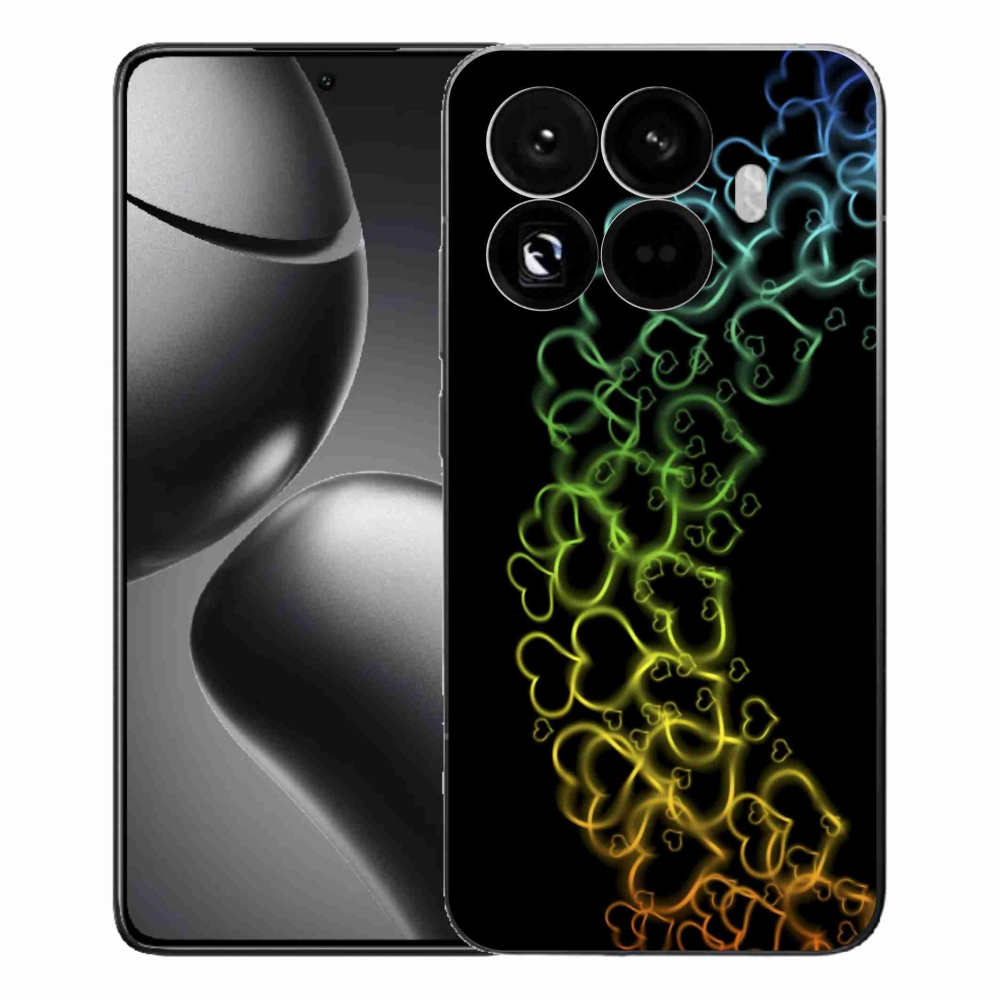 Gélový kryt mmCase na Xiaomi 15T Pro - farebné srdiečka