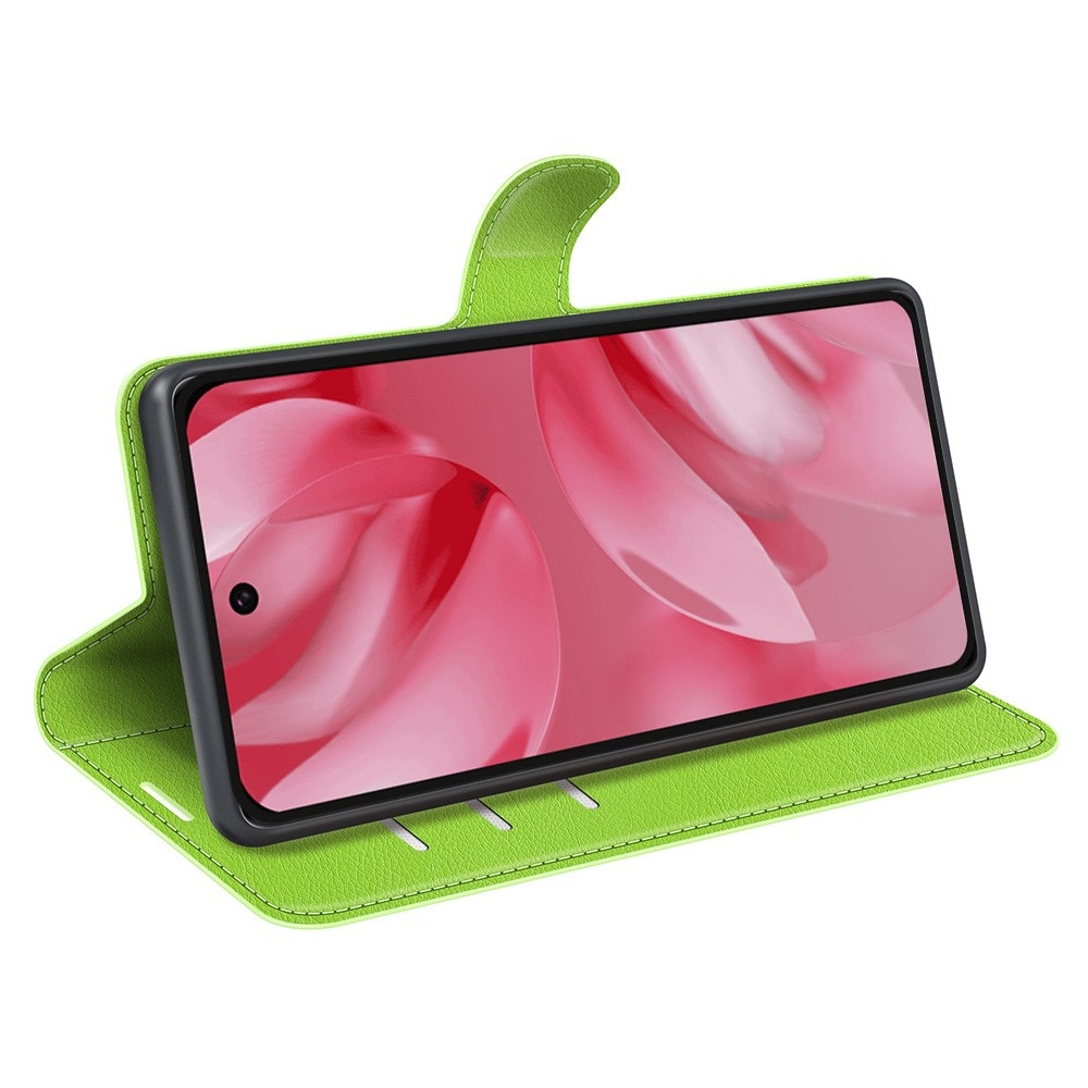 Litchi knižkové puzdro na Google Pixel 10 - zelené