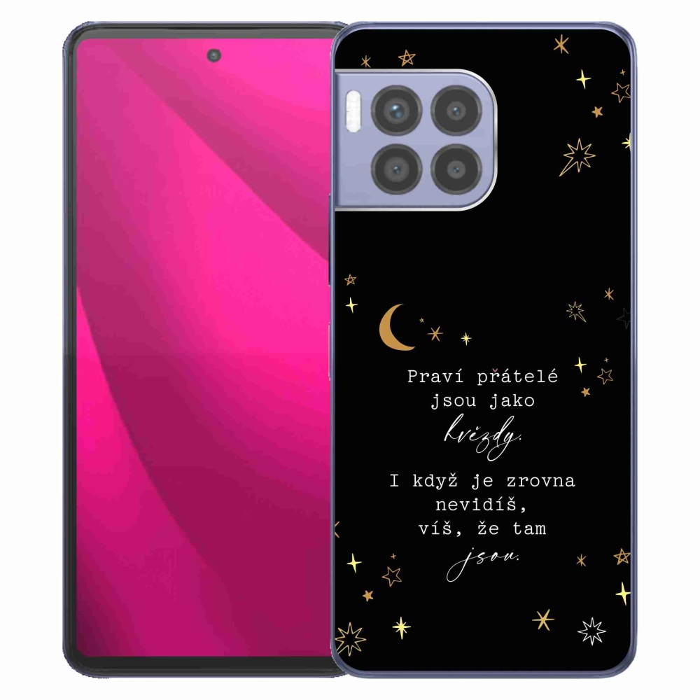 Gélový kryt mmCase na T-Mobile T Phone 2 Pro - citát 6 čierne pozadie