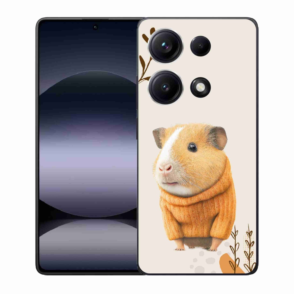 Gélový kryt mmCase na Xiaomi Redmi Note 14S - morča vo svetri