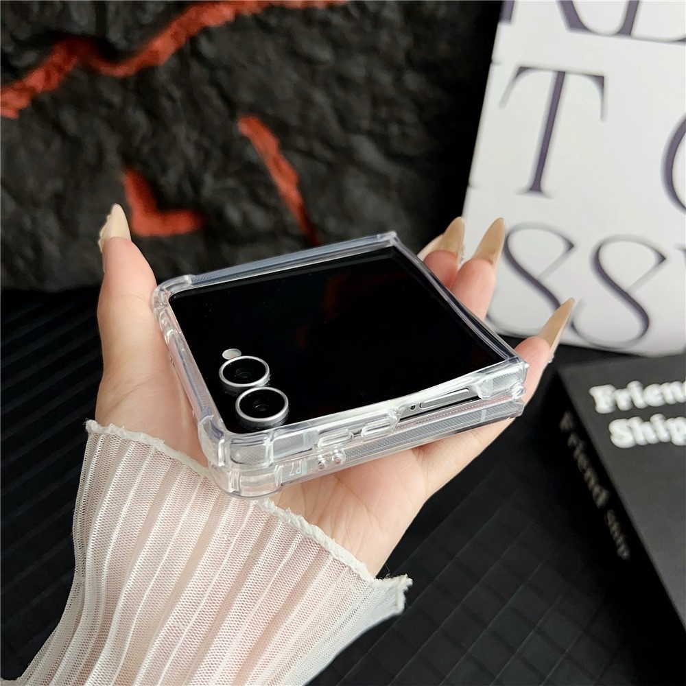 Clear acrylový obal s MagSafe na Samsung Galaxy Z Flip7 5G - priehľadný