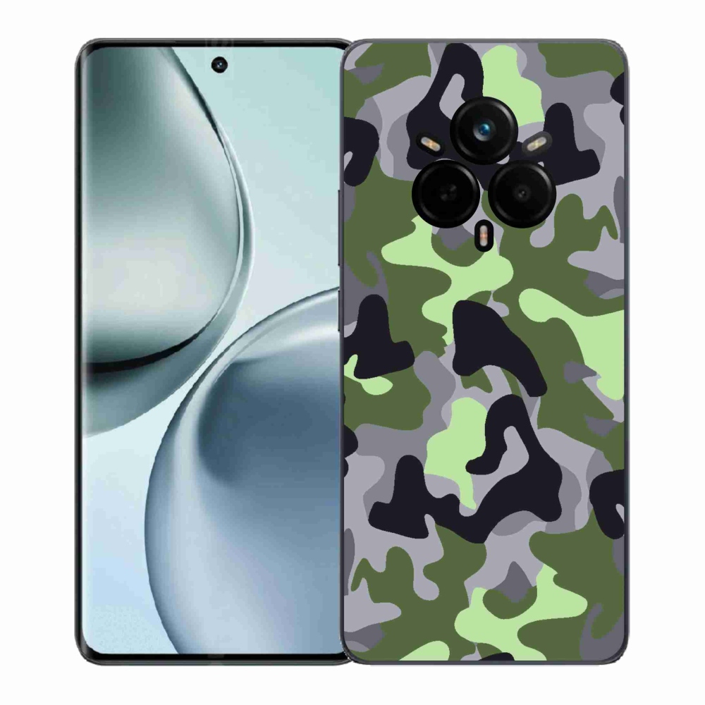 Gélový kryt mmCase na Realme 14 Pro+ 5G - maskáčový vzor 7