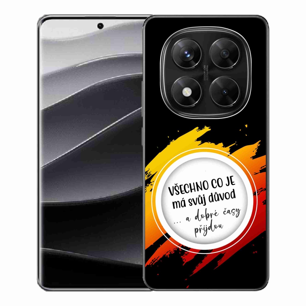 Gélový kryt mmCase na Xiaomi Redmi Note 14 Pro 5G/Poco X7 5G - citát 3 čierne pozadie
