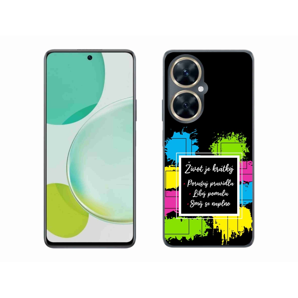Gélový kryt mmCase na Huawei Nova 11i - citát 5 čierne pozadie