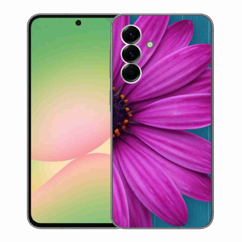 Gélový kryt mmCase na Samsung Galaxy A56 5G - fialová margaréta