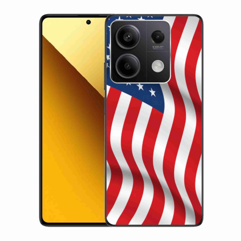 Gélový kryt mmCase na Xiaomi Redmi Note 13 5G - USA vlajka