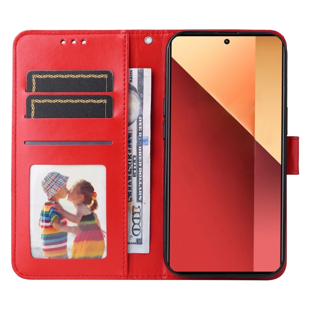 Sunflower knižkové púzdro na Xiaomi Redmi Note 14S/Note 13 Pro 4G/Poco M6 Pro - červené