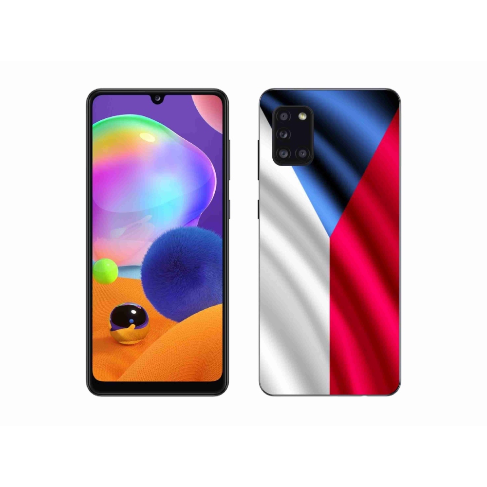 Gélový kryt mmCase na mobil Samsung Galaxy A31 - česká vlajka