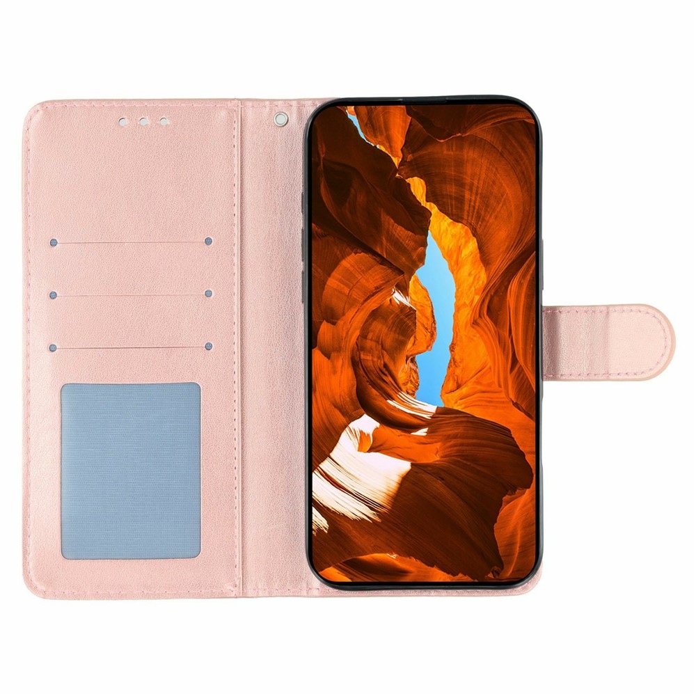 Roses knižkové púzdro na Xiaomi Redmi 15 5G - ružovozlaté