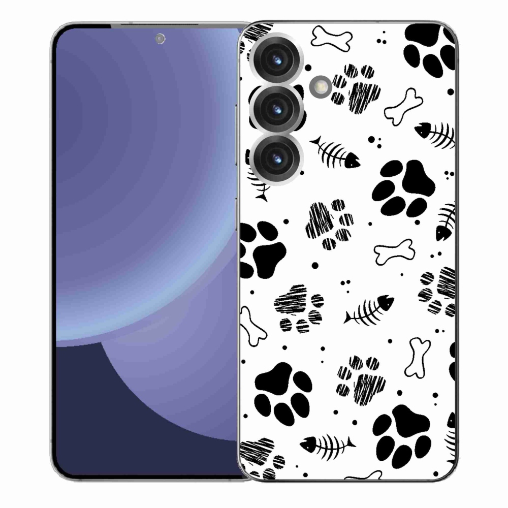 Gélový kryt mmCase na Samsung Galaxy S25+ - psie labky 1