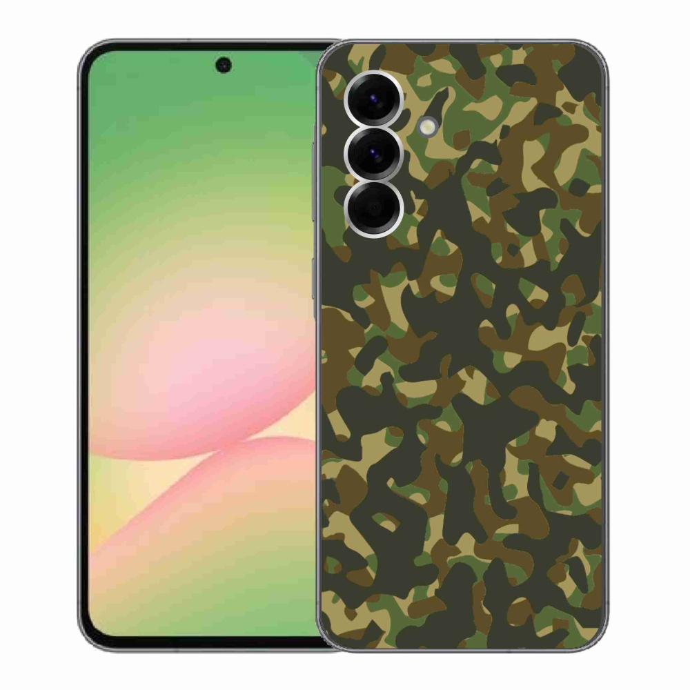 Gélový kryt mmCase na Samsung Galaxy A56 5G - maskáčový vzor 1