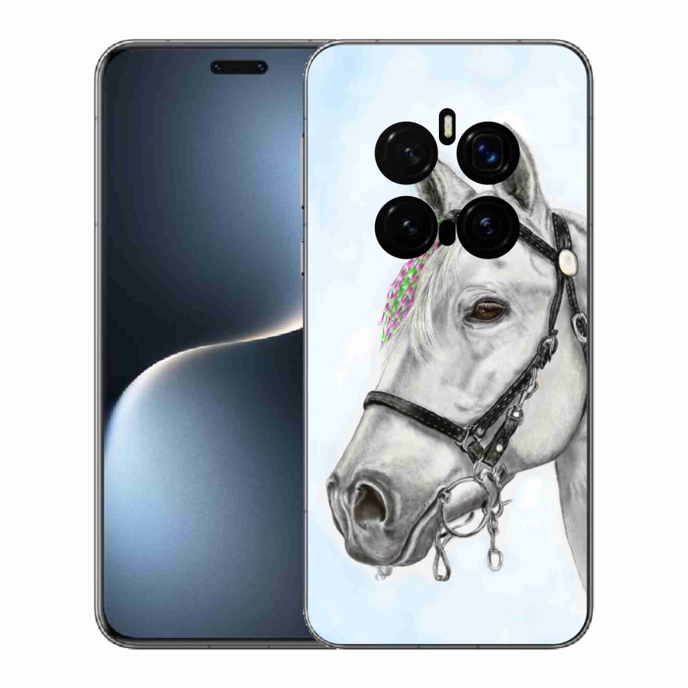 Gélový kryt mmCase na Honor Magic 7 Pro 5G - biely kôň 1