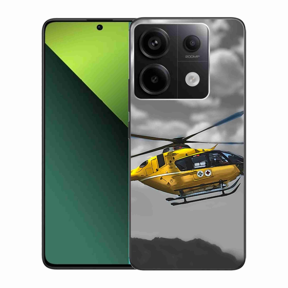 Gélový kryt mmCase na Xiaomi Redmi Note 13 Pro 5G/Poco X6 5G - žltá helikoptéra