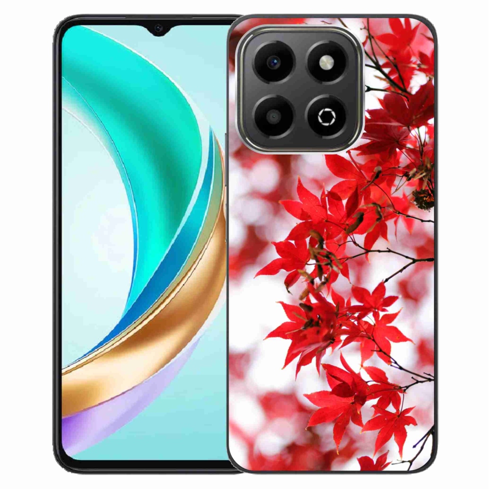 Gélový kryt mmCase na Honor X6b - červené listy