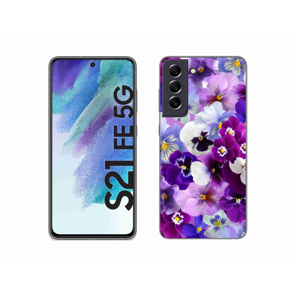 Gélový kryt mmCase na Samsung Galaxy S21 FE 5G - kvety 9