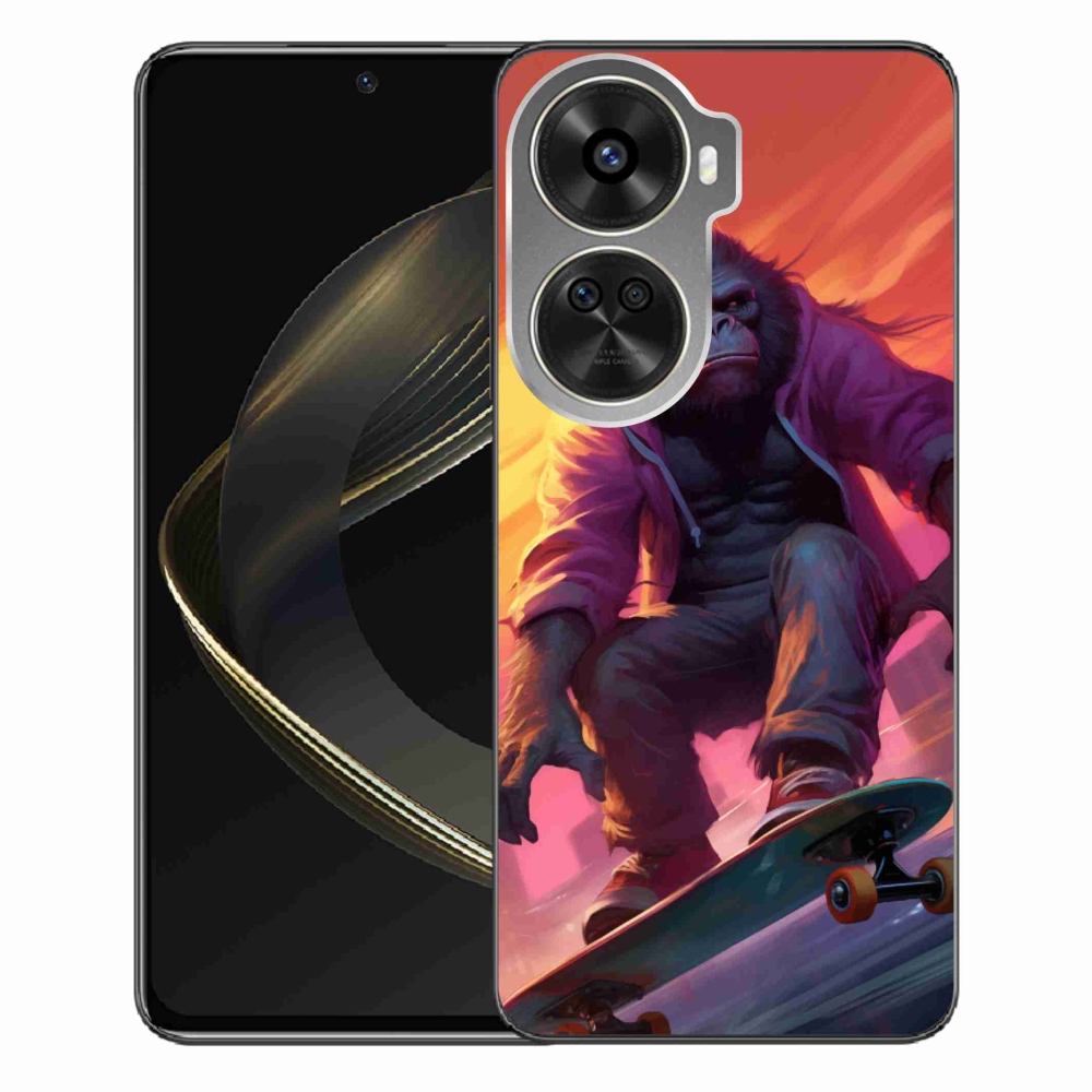Gélový kryt mmCase na Huawei Nova 12 SE - gorila na skateboarde