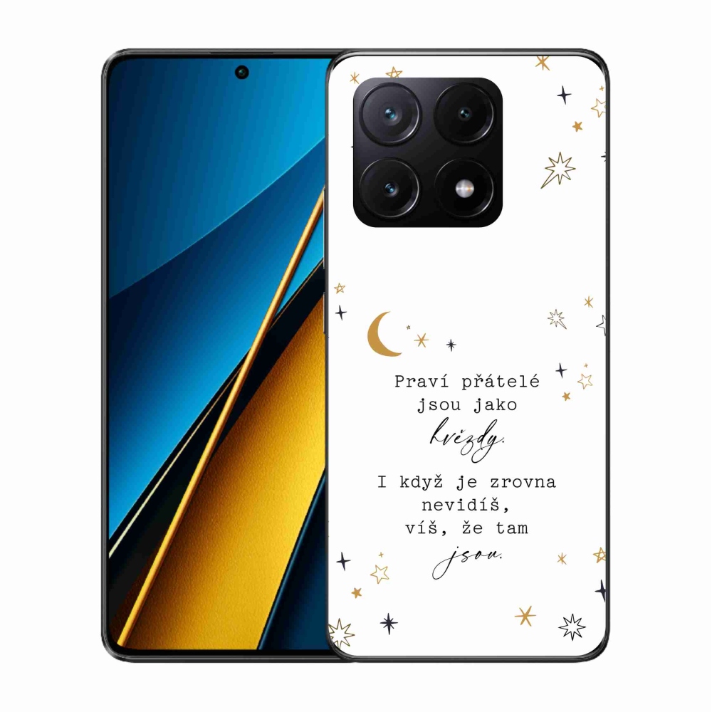 Gélový kryt mmCase na Xiaomi Poco X6 Pro 5G - citát 6 biele pozadie