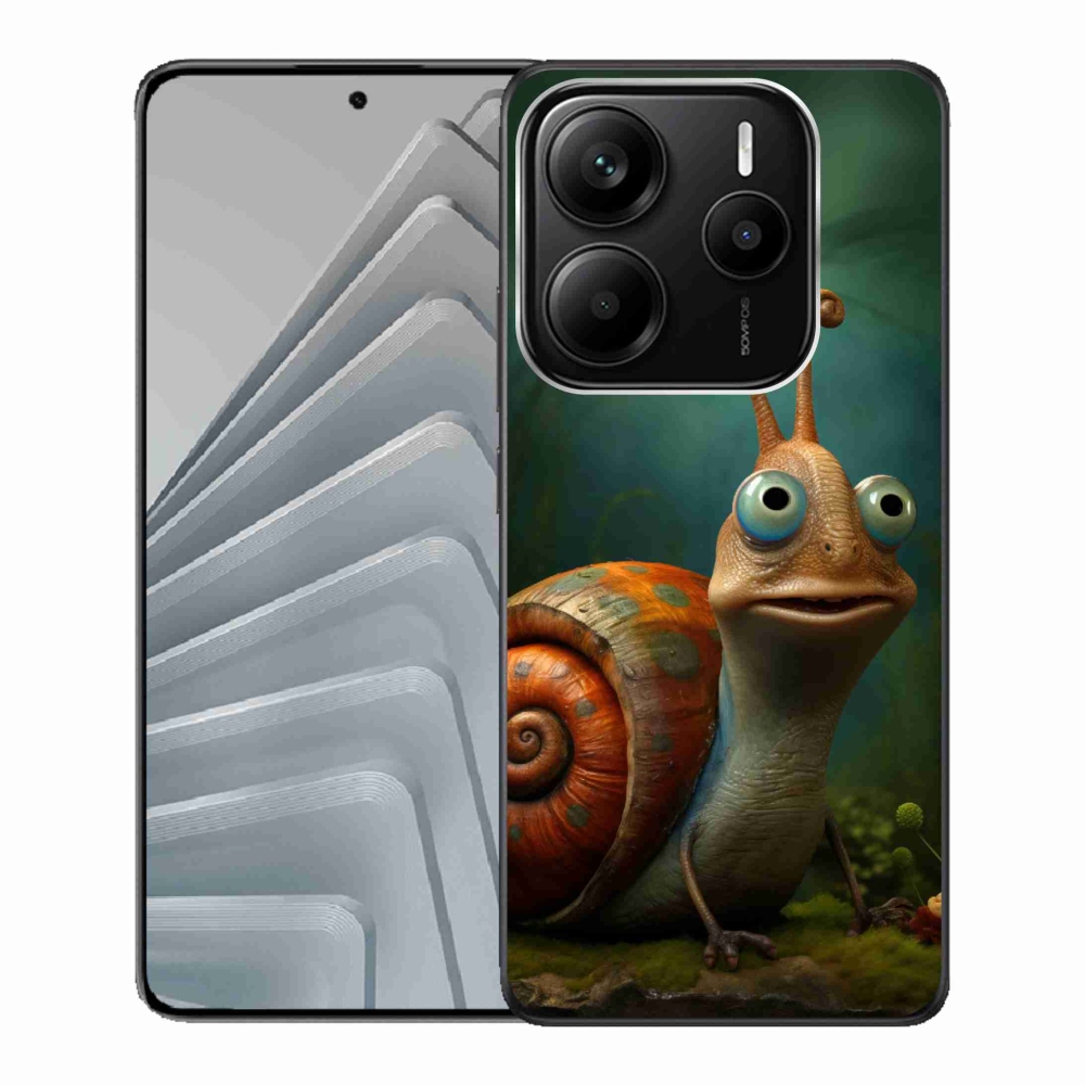 Gélový kryt mmCase na Xiaomi Redmi Note 14 5G - šnek