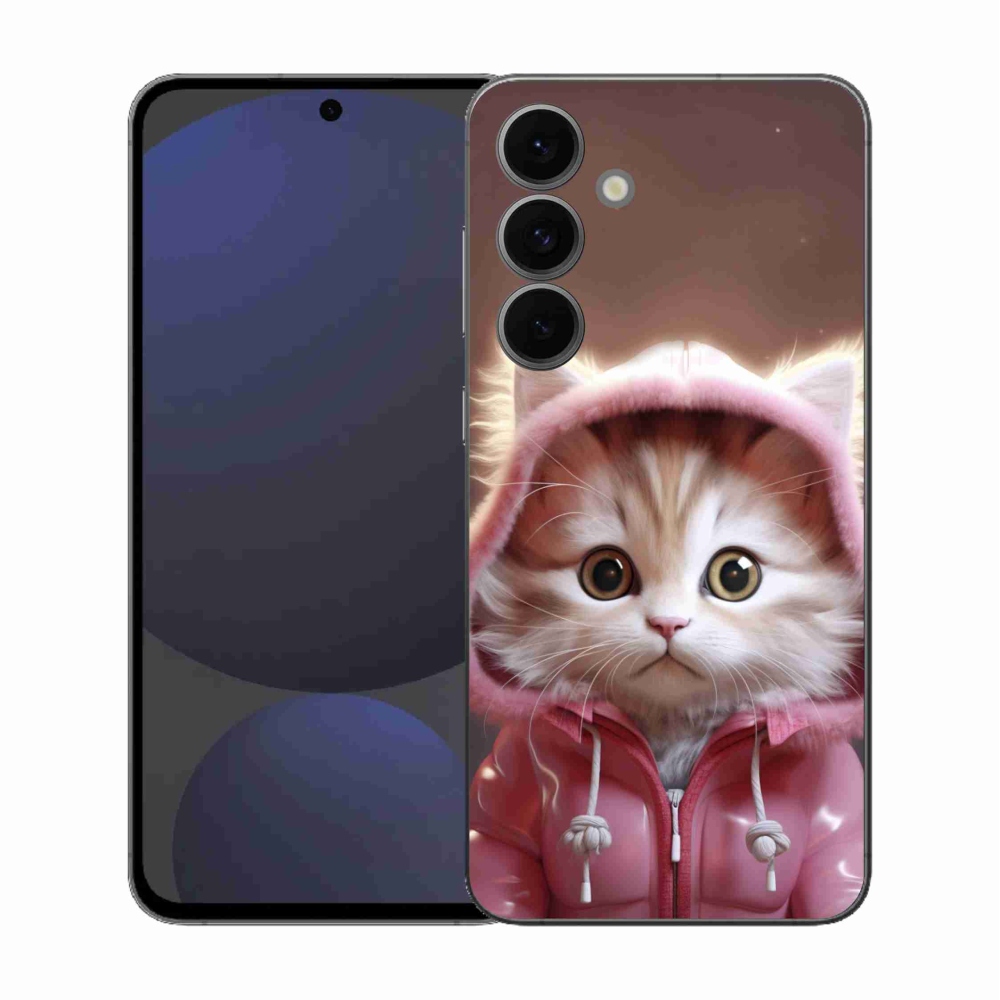 Gélový kryt mmCase na Samsung Galaxy S25 FE - roztomilé mačiatko 3