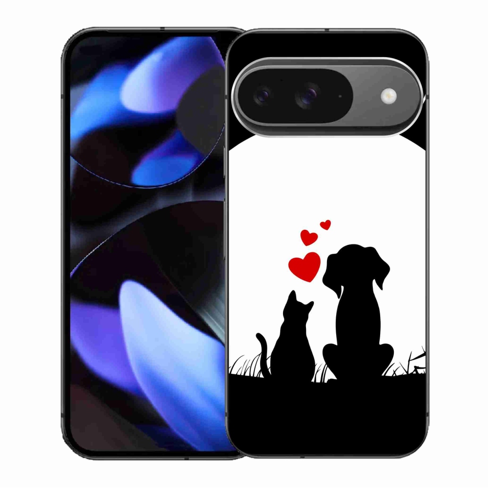 Gélový obal mmCase na Google Pixel 9/9 Pro - zvieracia láska