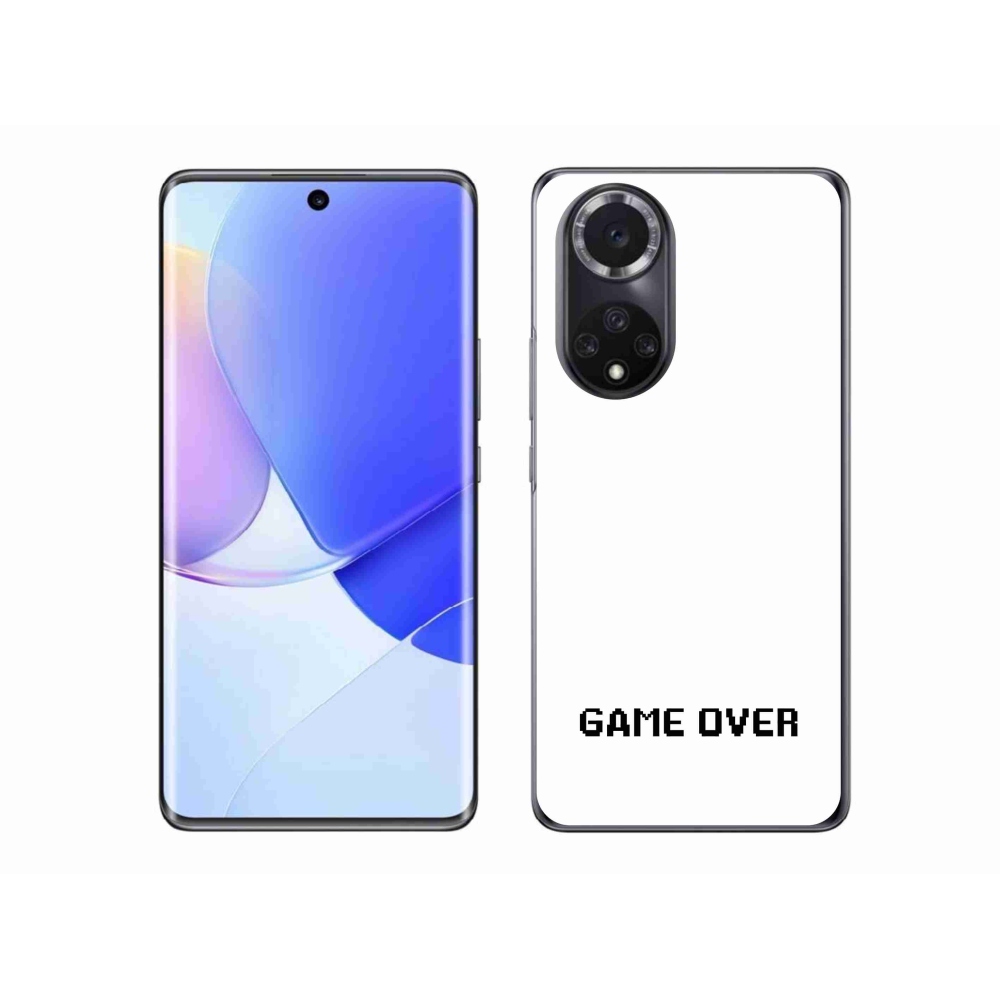 Gélový kryt mmCase na Honor 50 - game over biele pozadie
