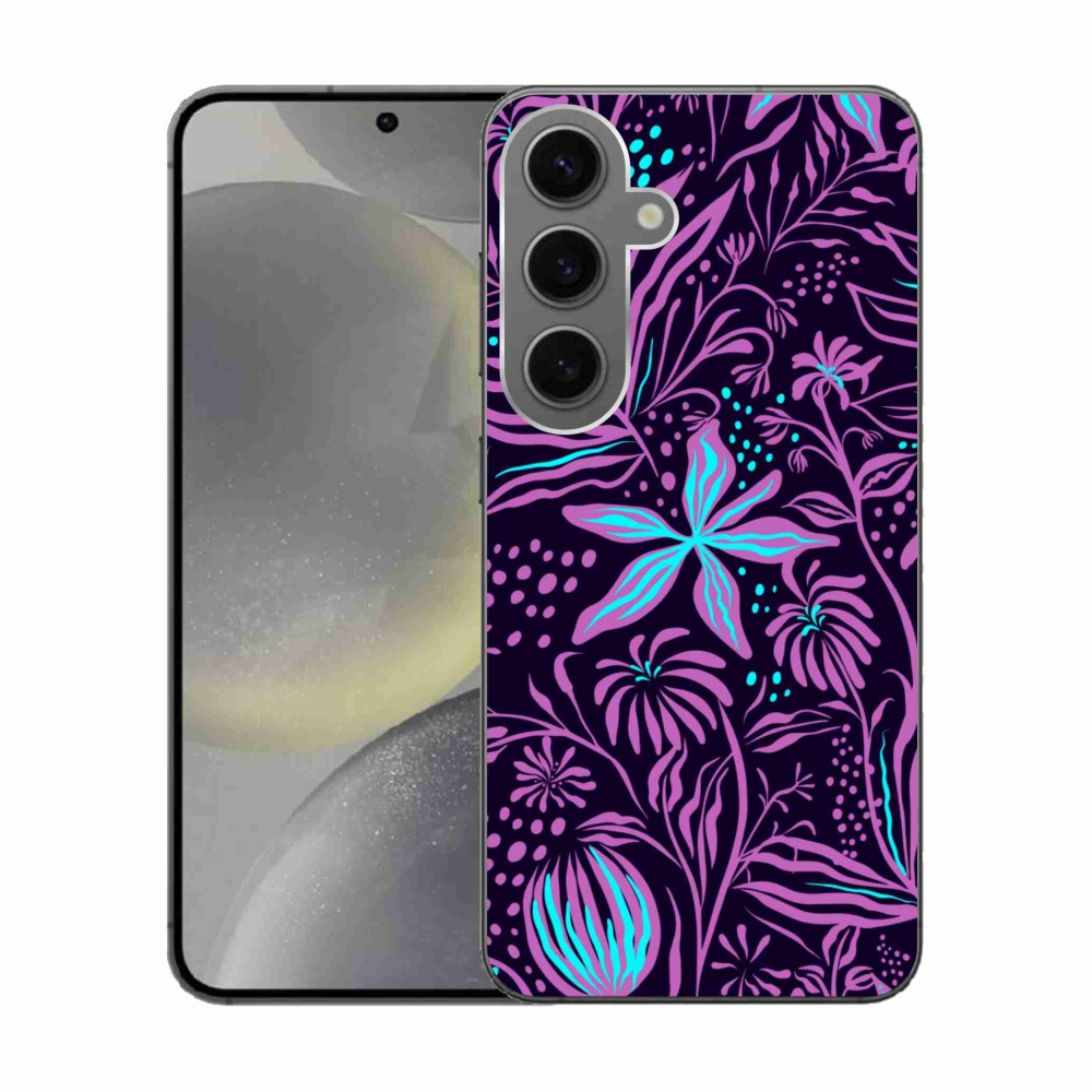 Gélový kryt mmCase na Samsung Galaxy S24 - kvety 2