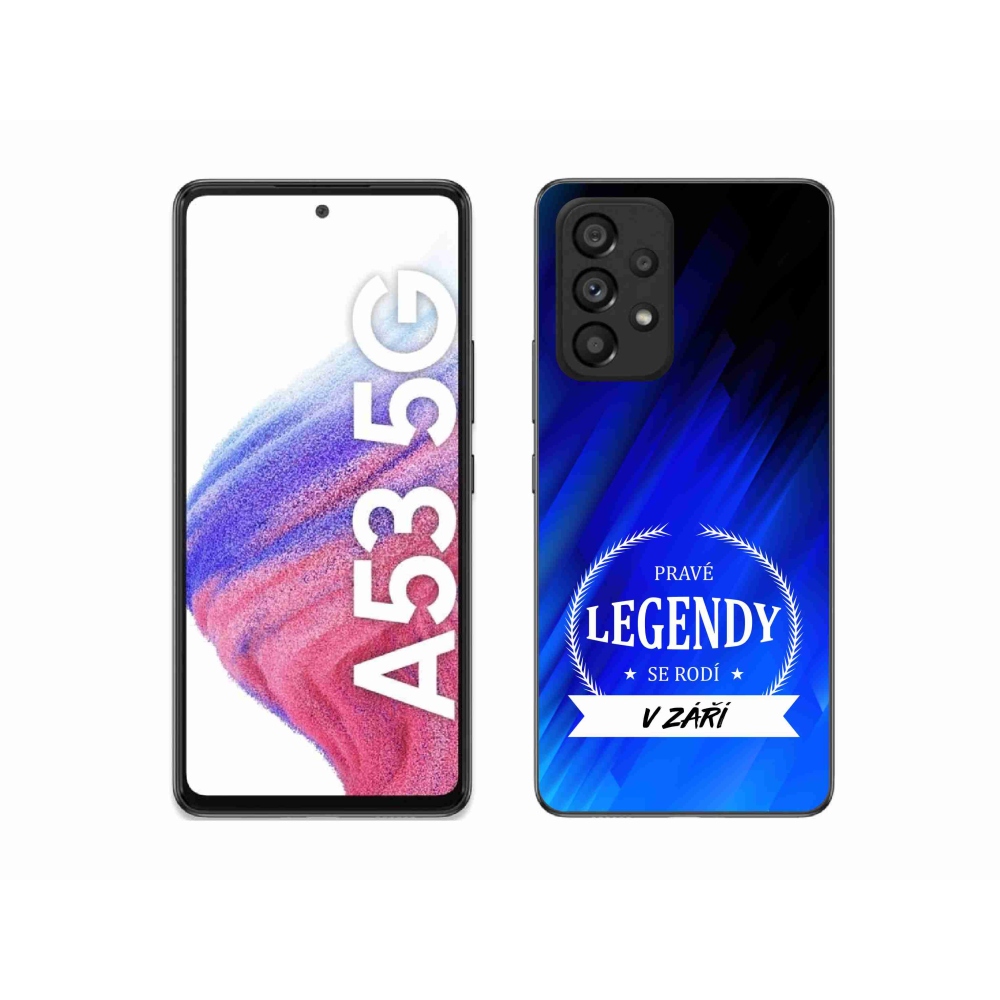 Gélový kryt mmCase na Samsung Galaxy A53 5G - legendy v septembri modré pozadí