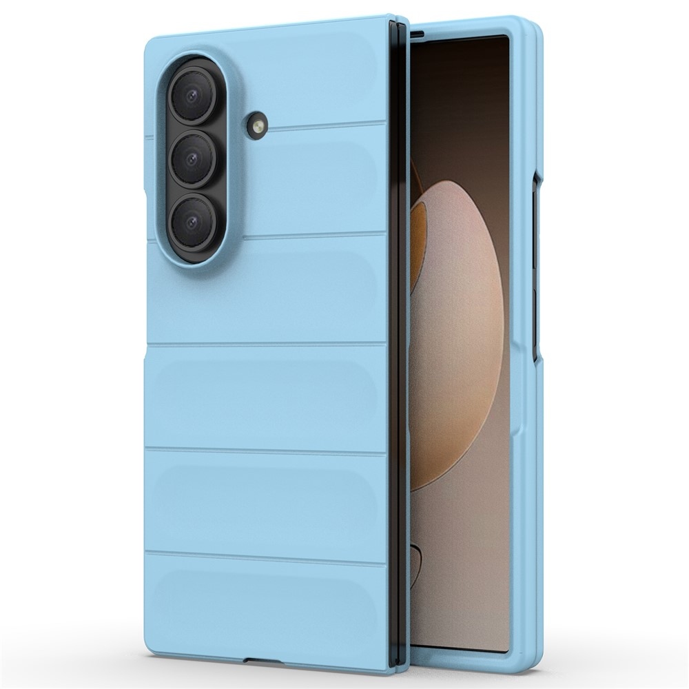 Rugg odolný gélový obal na Samsung Galaxy Z Fold7 5G - svetlomodrý