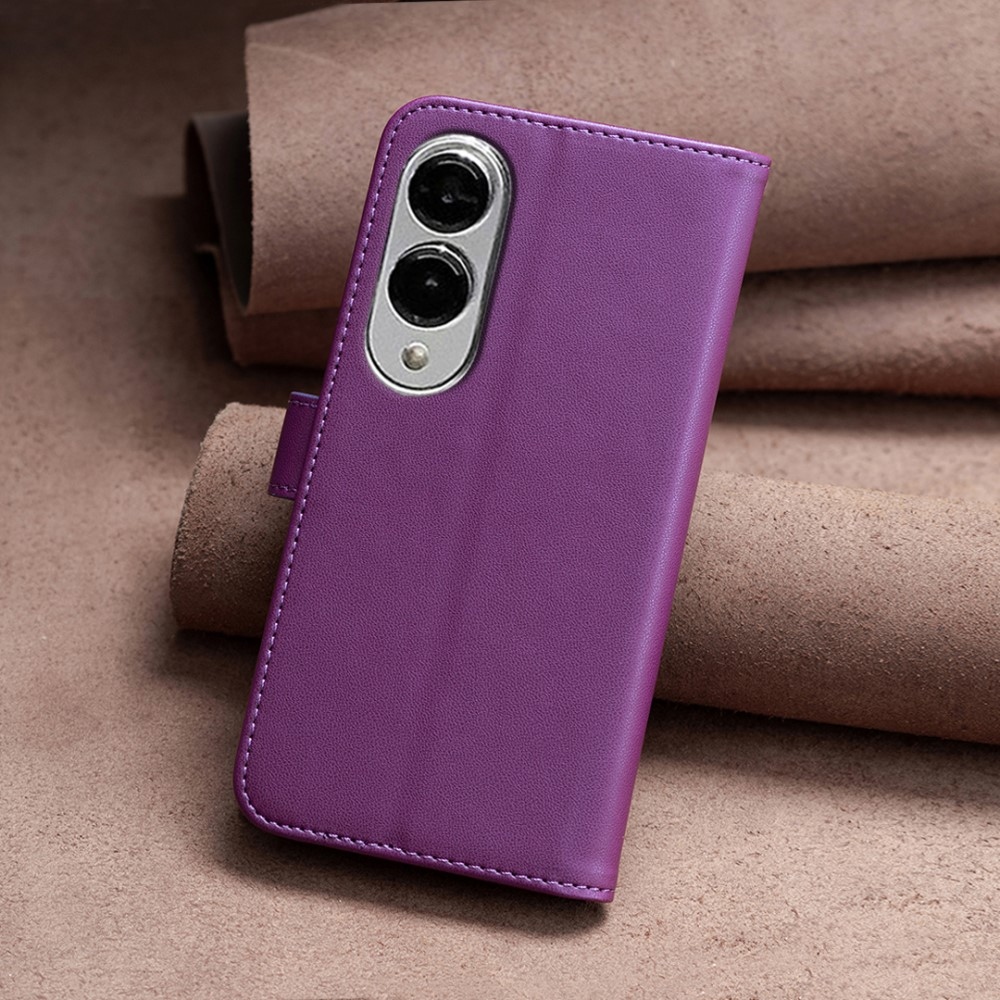 BNF knižkové púzdro na Samsung Galaxy S25 Edge - tmavofialové