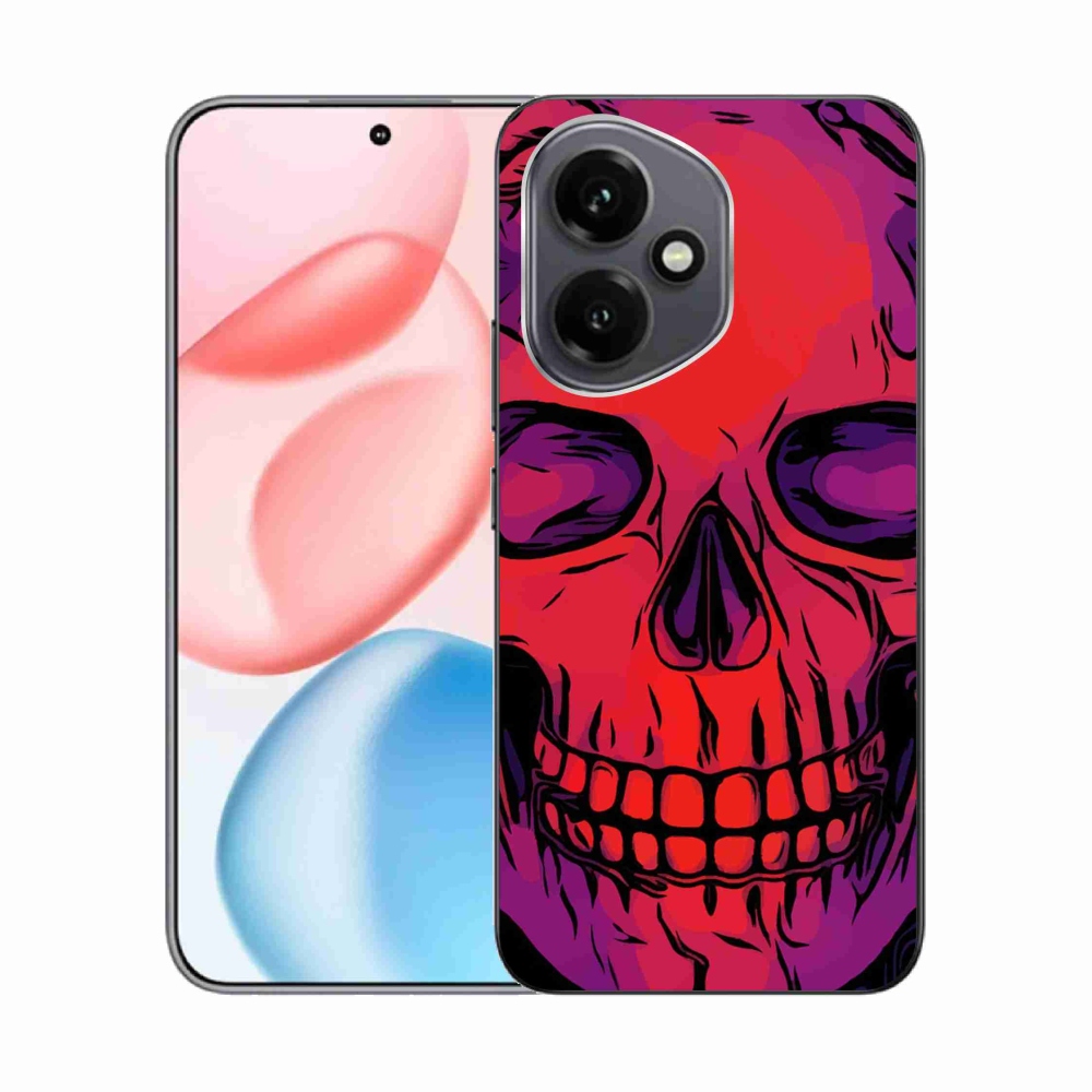 Gélový kryt mmCase na Honor 400 - lebka
