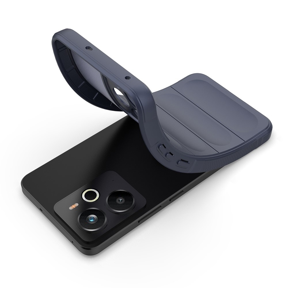 Rugg odolný gélový obal na Realme 14 5G - tmavomodrý