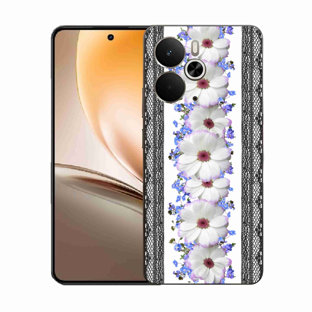 Gélový kryt mmCase na Realme 14 5G - kvety 8