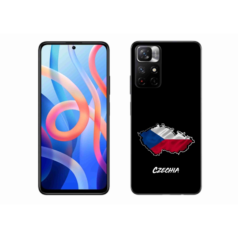 Gélový kryt mmCase na Xiaomi Redmi Note 11S 5G - Czechia čierne pozadie