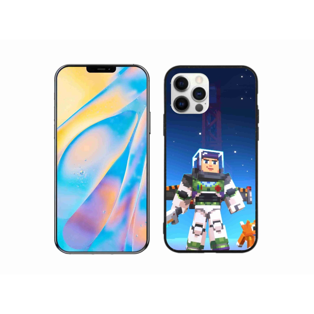 Gélový kryt mmCase na iPhone 12 - minecraft 2