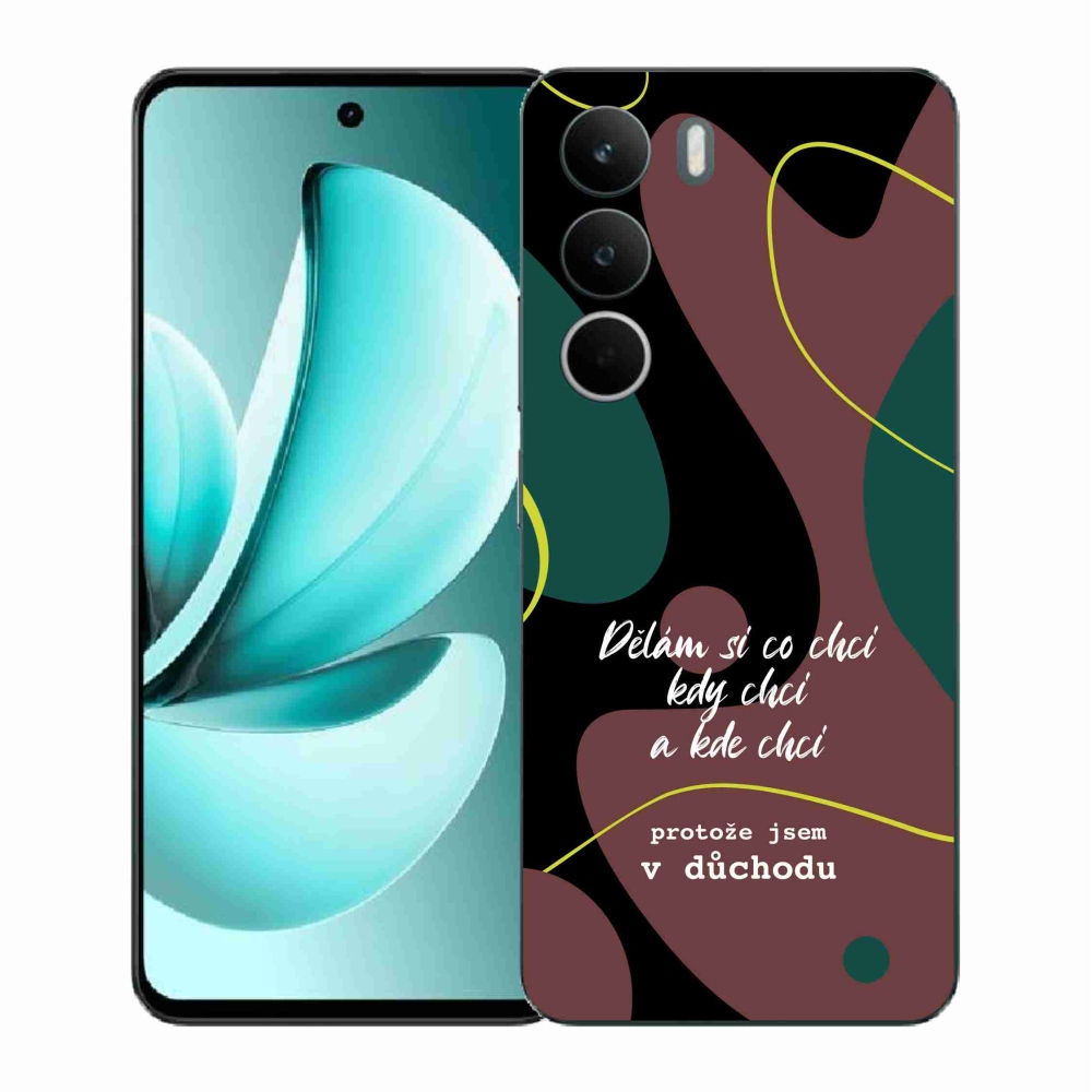 Gélový kryt mmCase na Realme C71 - vtipný text 10 čierne pozadie