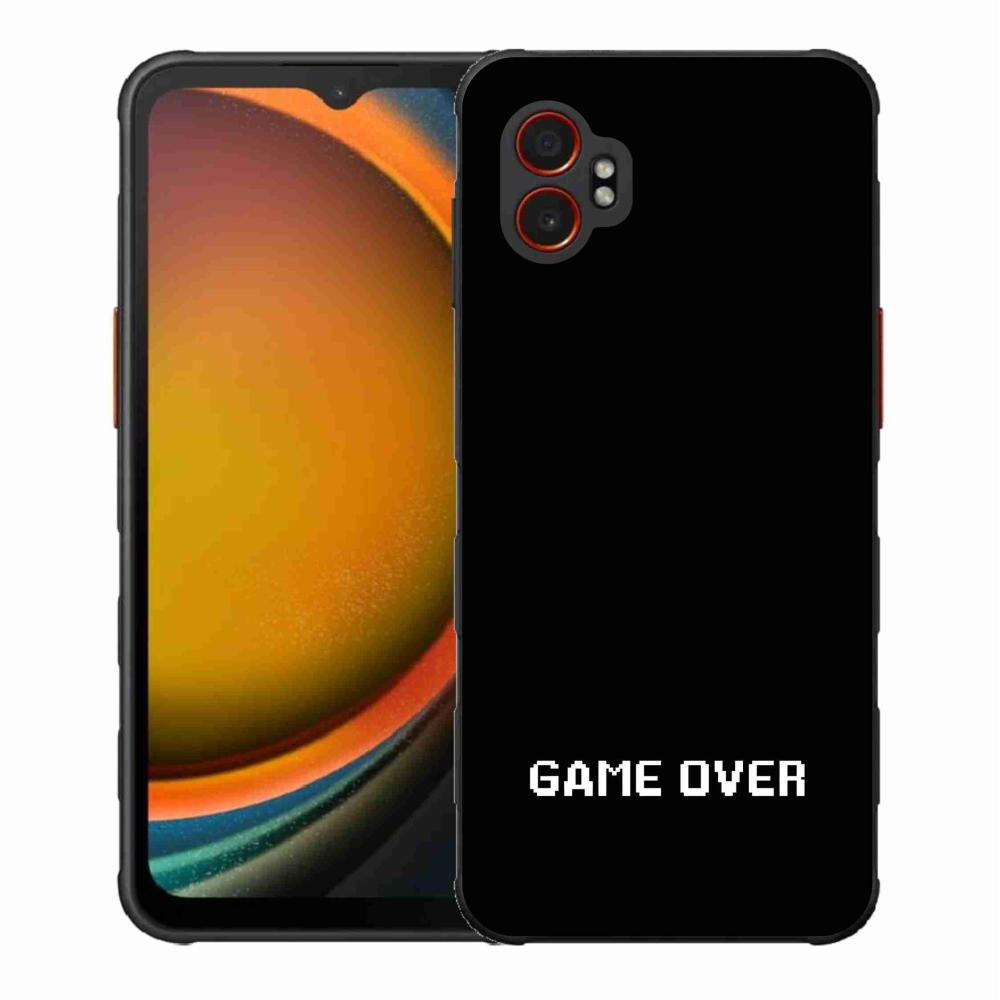 Gélový kryt mmCase na Samsung Galaxy Xcover 7 Pro - game over čierne pozadie