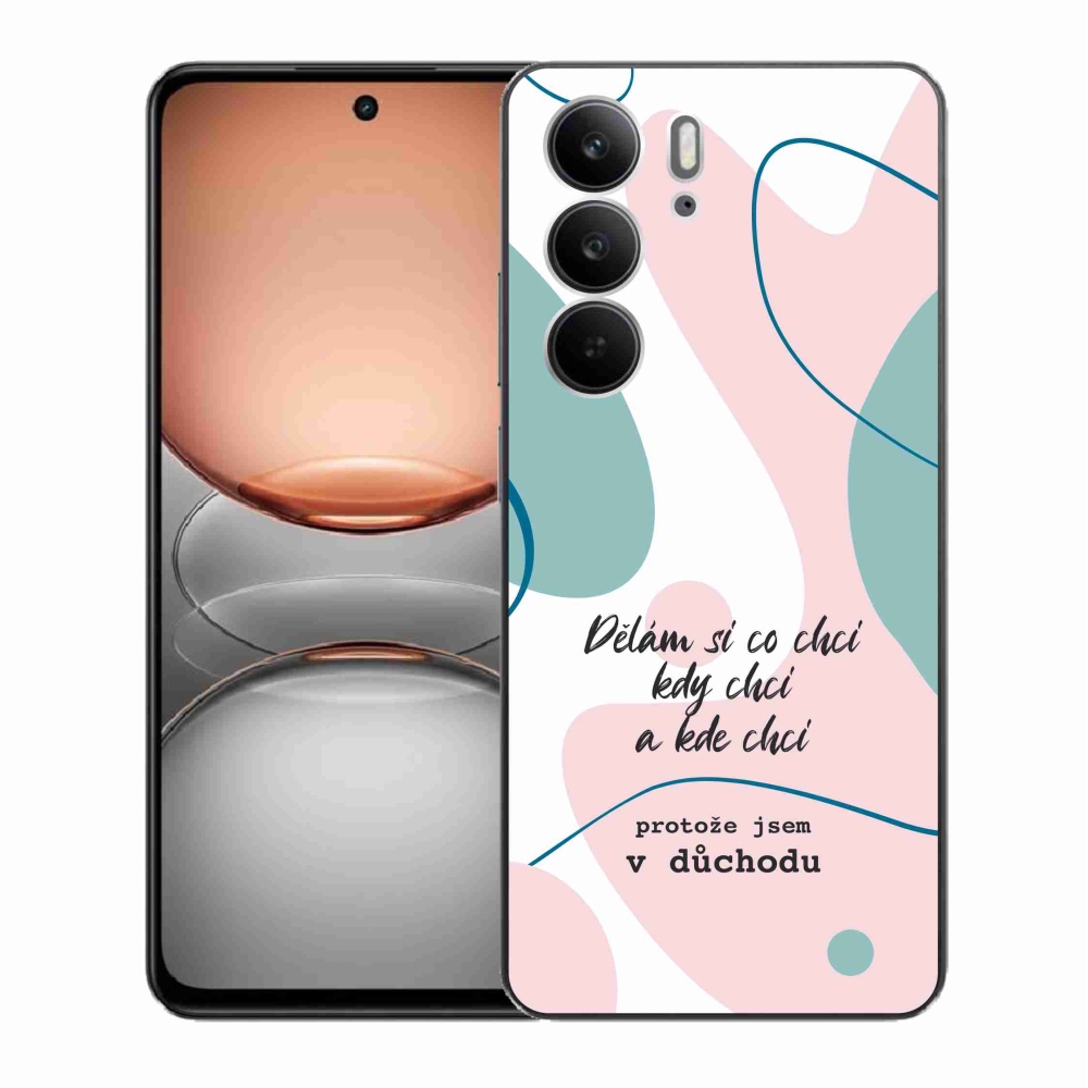 Gélový kryt mmCase na Realme C75 - vtipný text 10 biele pozadie