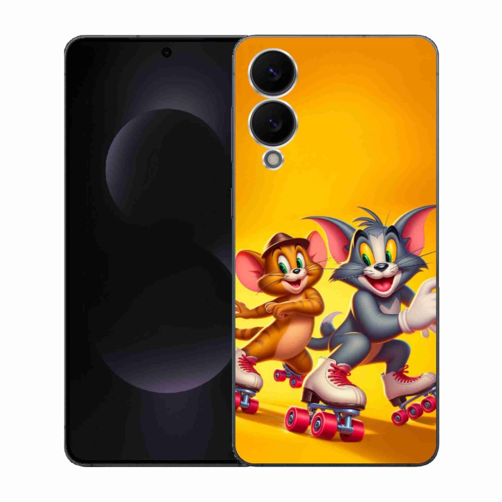 Gélový kryt mmCase na Samsung Galaxy S25 Edge - tom a jerry