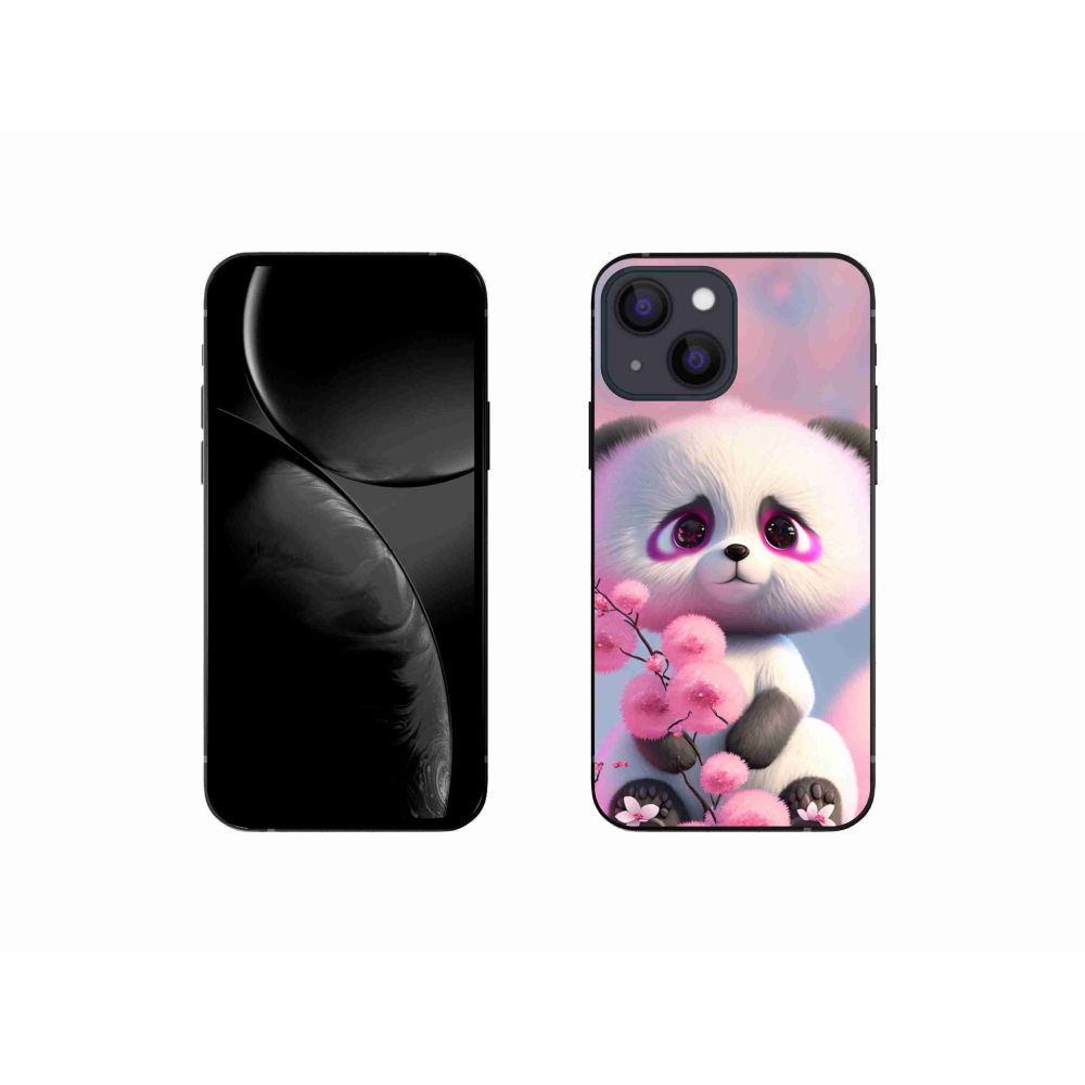 Gélový kryt mmCase na iPhone 13 mini 5.4 - roztomilá panda 1