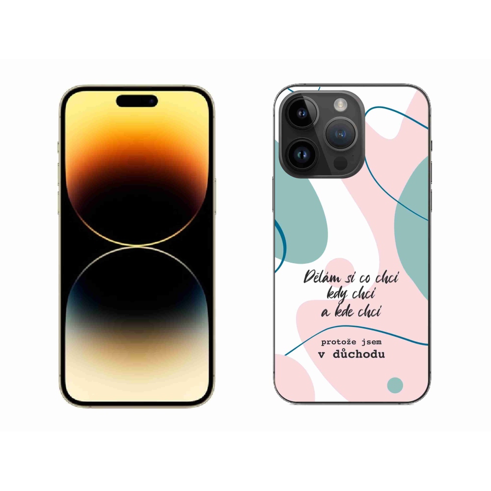 Gélový kryt mmCase na iPhone 14 Pro Max 6.7 - vtipný text 10 biele pozadie