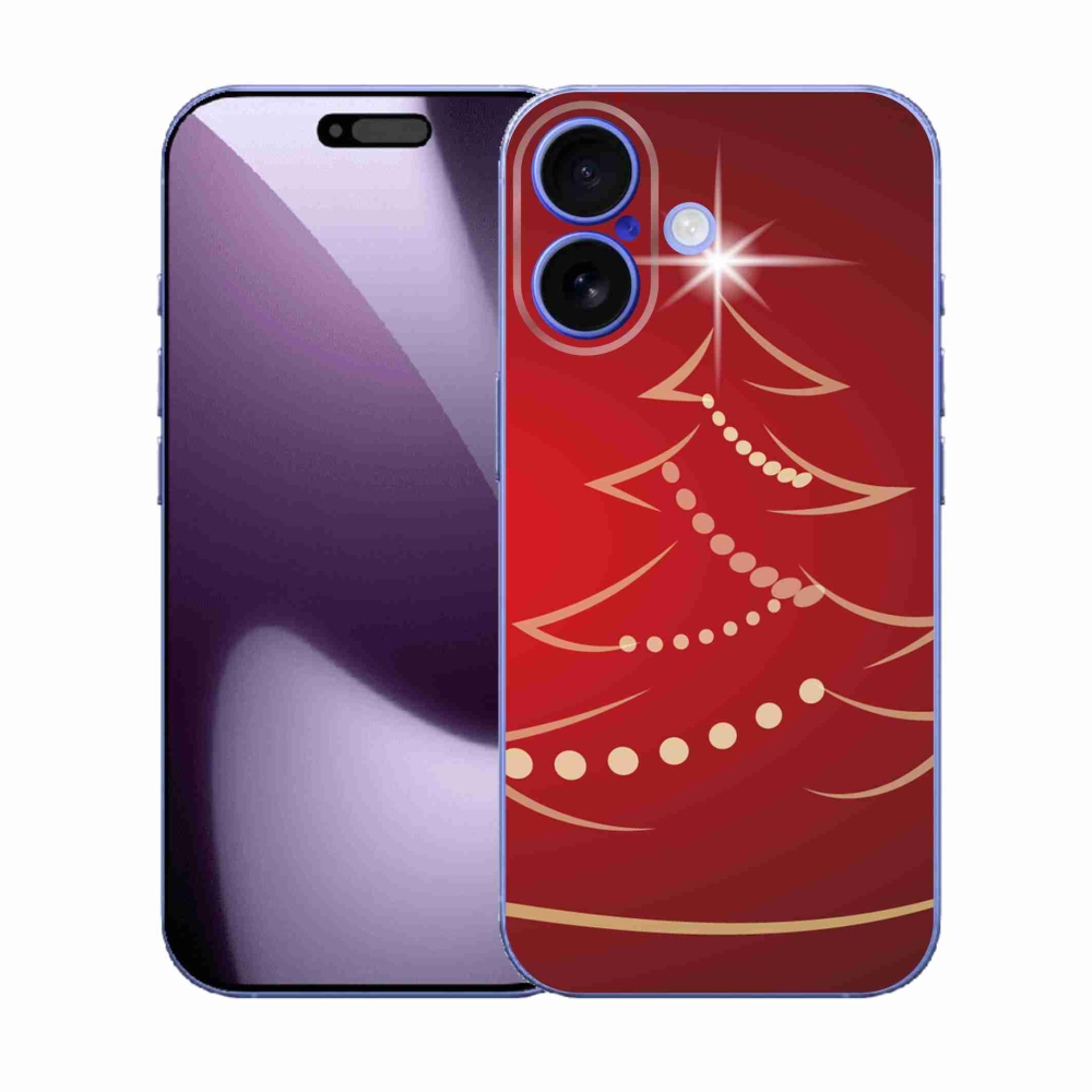 Gélový kryt mmCase na iPhone 17 - kreslený vianočný stromček